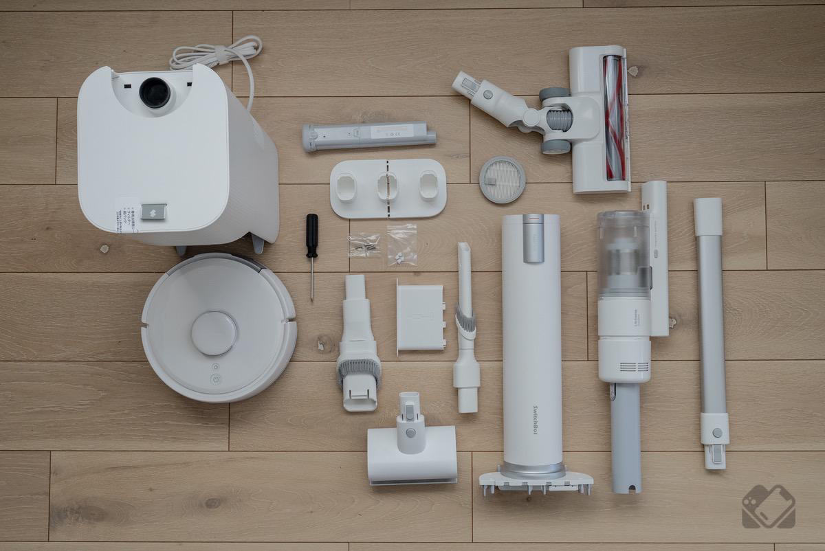 2in1掃除機のためパーツ数は多め